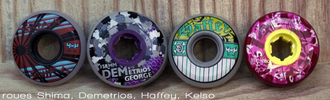 Roues roller street 4x4 Shima, Demetrios, Haffey, Kelso