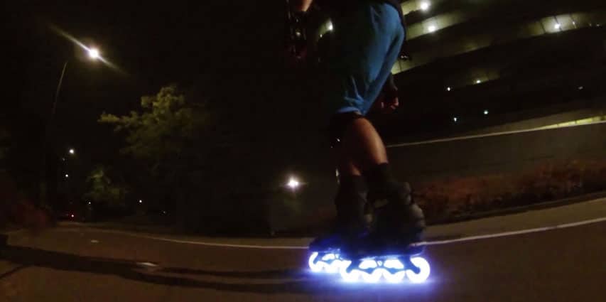 Roues Lumineuses Seba sur un patin Doop