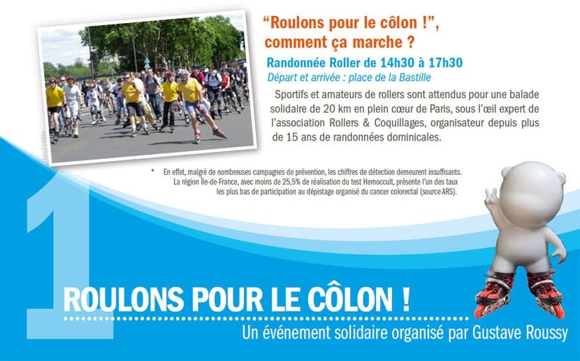 « Roulons pour le côlon ! » avec Gustave Roussy