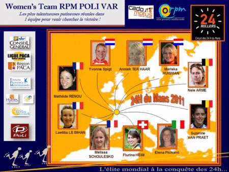 Team féminin RPM Poli Var pour le Mans 2011