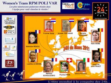 Team féminin RPM Poli Var pour le Mans 2011