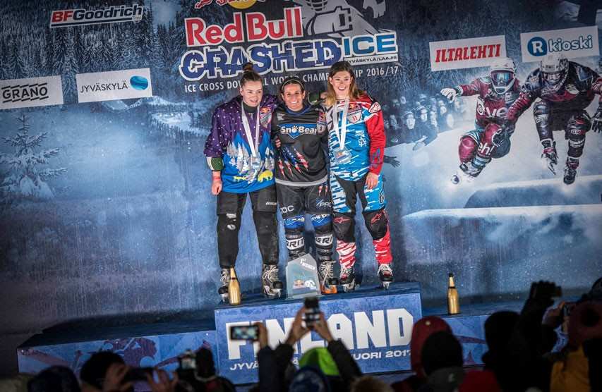 sandrine rangeon 2eme redbull crashed ice finlande 2017