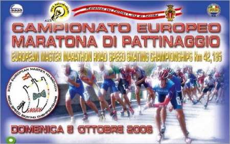 Championnats d&rsquo;Europe Master Marathon Roller 2006 à Savona (Italie)