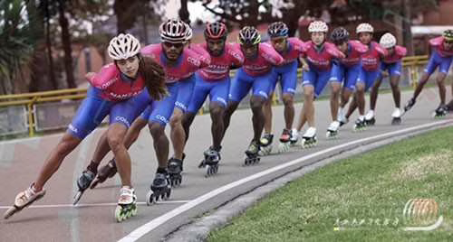 La sélection Colombienne se prépare pour le mondial roller course 2016