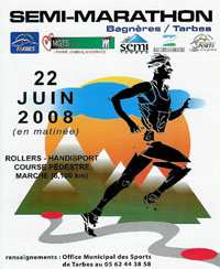 semi marathon bagneres tarbes 2008