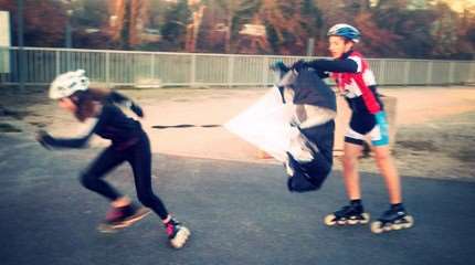 L’utilisation du parachute en entrainement roller course