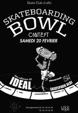 Skateboarding Bowl contest d&rsquo;Albi 2016