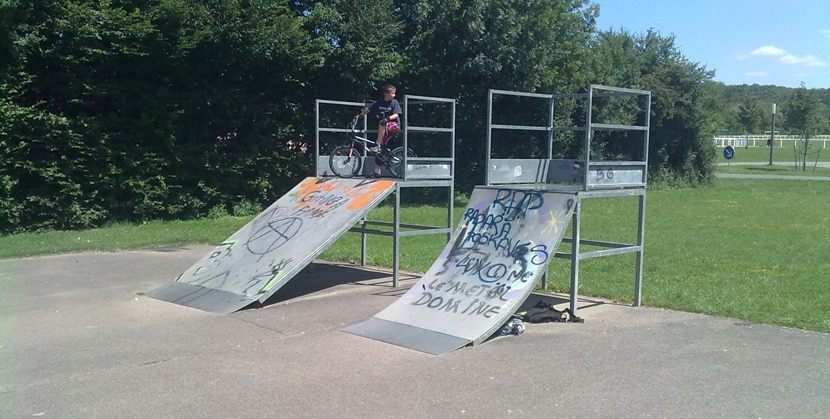 Le skatepark de Clamecy dans la Nièvre (58)