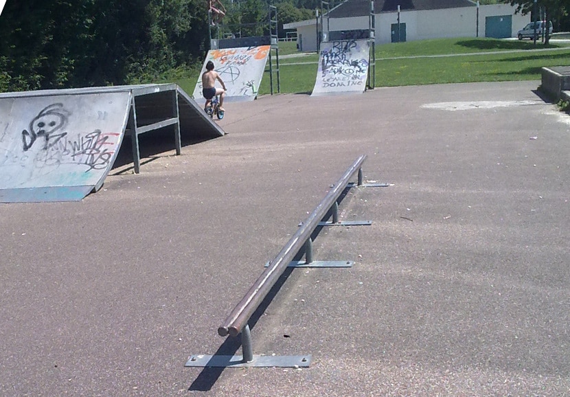 Le skatepark de Clamecy dans la Nièvre (58)