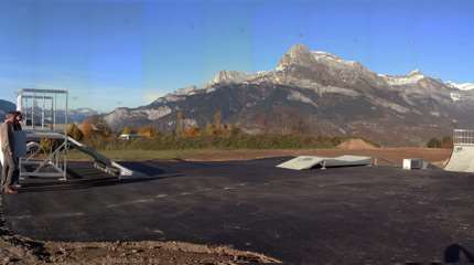 Spot : le skatepark de Combloux (74)