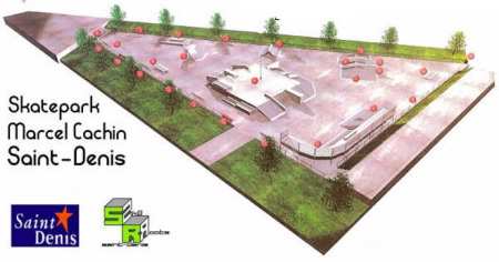 Le skatepark de Saint-Denis (93)