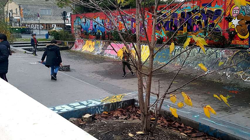 Le skatepark mini rampe de Pantin
