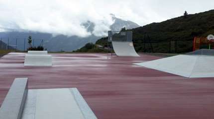 Spot : le Skatepark de Montvalezan (73)