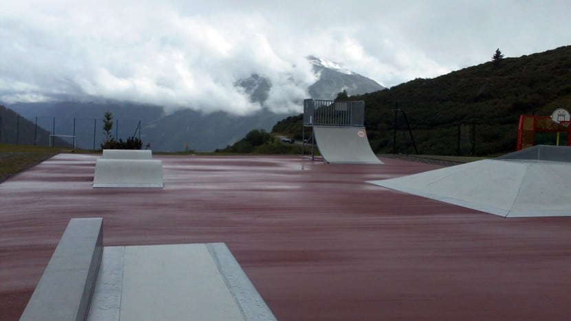 Le skatepark de Montvalezan 