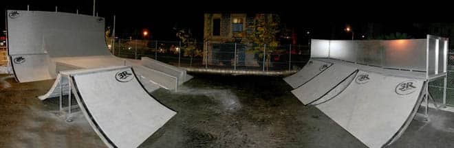 Skate park de Nice Falicon Vue concentrée de l'ancien skatepark de Nice Falicon