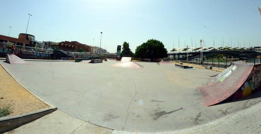 Le skatepark de Séville (Espagne)