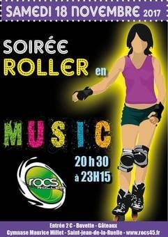 Soirée roller music 2017 à Saint-Jean de la Ruelle (45)