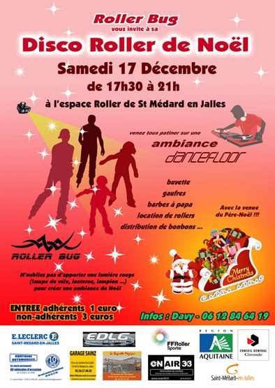 Soirée Disco Roller Noël 2011 à Saint-Médard-en-Jalles (33)