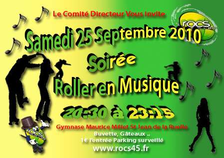 Soirée roller en musique 2010 à Saint-Jean-de-la-Ruelle (45)