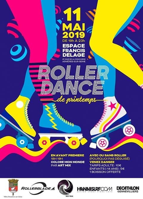 Soirée roller dance de printemps 2019 à Asnières-sur-Seine (92)