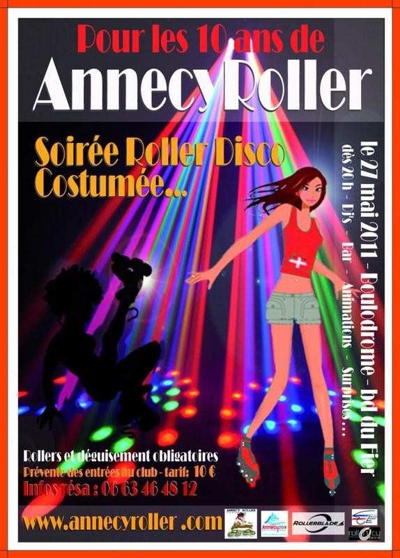 Soirée roller disco déguisée 2011 à Annecy (74)