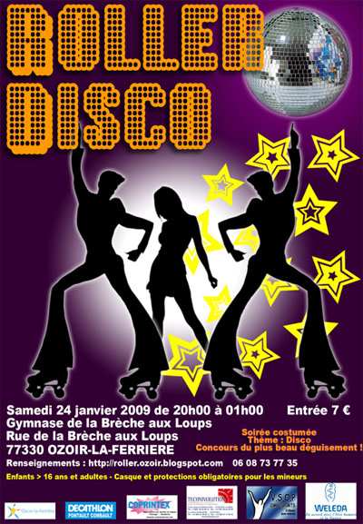 Soirée roller-disco 2009 à Ozoir-La-Ferrière (77)