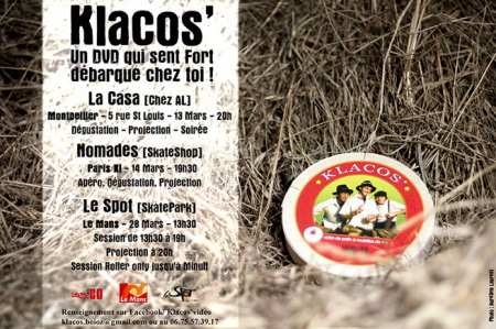 sortie du DVD Klacos
