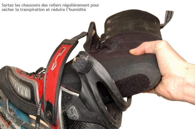 Entretien des chaussures et des chaussons de roller