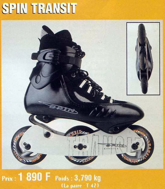 Spin : des rollers à 3 roues de 101 mm… en 1997 !