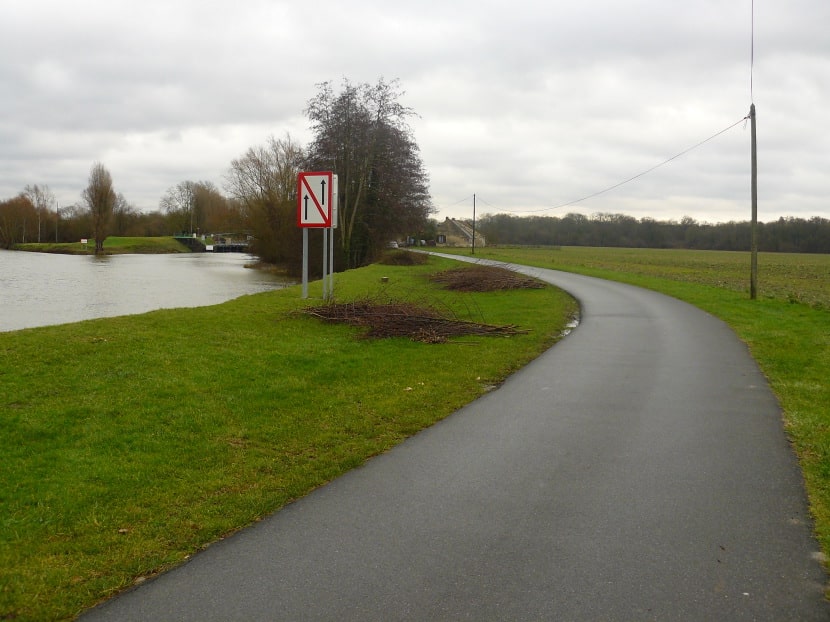 La piste cyclable des Bords de l'Oise à Compiègne (60)