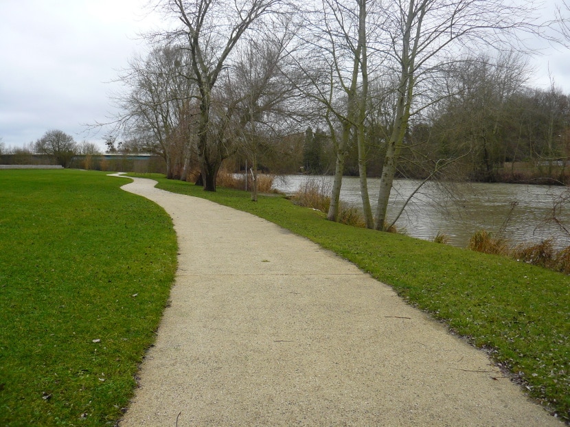 La piste cyclable des Bords de l'Oise à Compiègne (60)