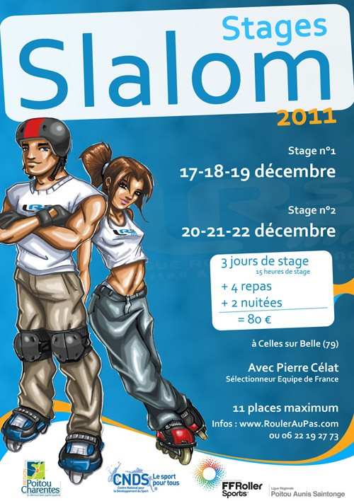 Stage de roller slalom 2011 en ligue Poitou-Aunis-Saintonge