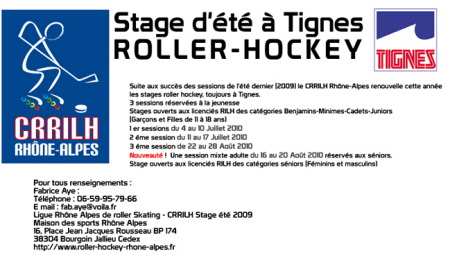 Stage d’été de roller hockey 2010 à Tignes (73)