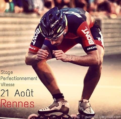 Stage de perfectionnement roller course avec Gwendal Le Pivert à Rennes (35)