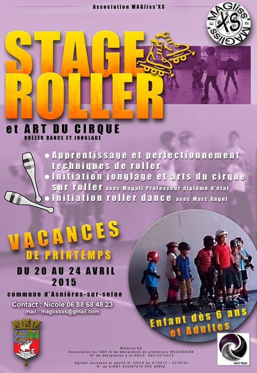Stage de roller 2015 à Asnières-sur-Seine (92)