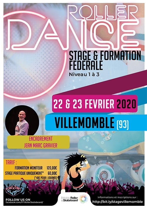 Stage de formation roller dance 2020 à Villemonble (93)