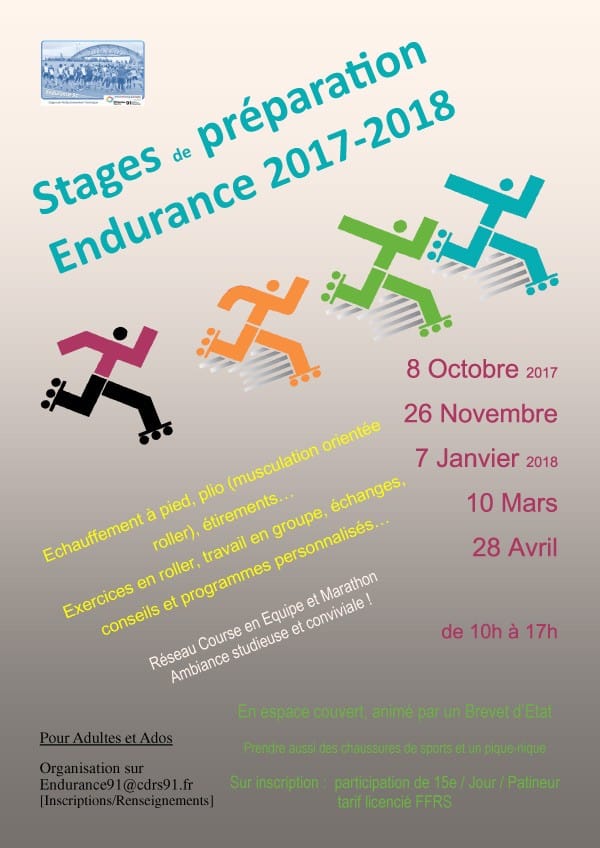 Stage de technique de roller course d&rsquo;endurance pour adultes en Essonne 2018