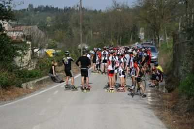 Stage de roller de vitesse 2008 en Italie