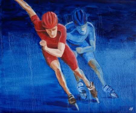 Dominique Bertrand, peintre et sportif