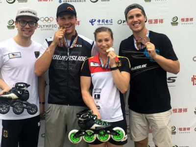 Présentation de l&rsquo;équipe Powerslide Alpine aux World Roller Games 2017 de Nankin (Chine)