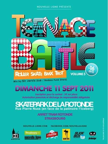 Contest de roller street Teenage Battle 2011 à Strasbourg (67)