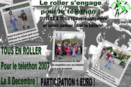 Téléthon roller 2007 à Pibrac (31)