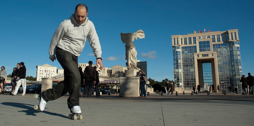 Test de roller artistique Cosmic avec Walid en 2012