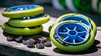 Test de la roue roller course Matter Image F1 125 mm