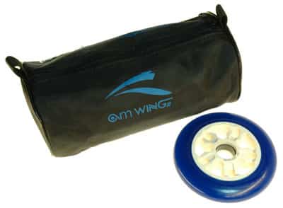 Test de la roue 110 mm AM Wing bleue