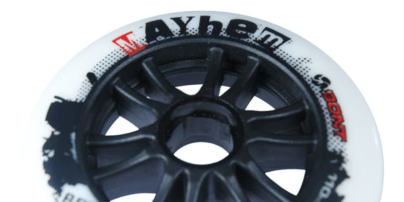 Test des roues roller course Bont Mayhem 2012