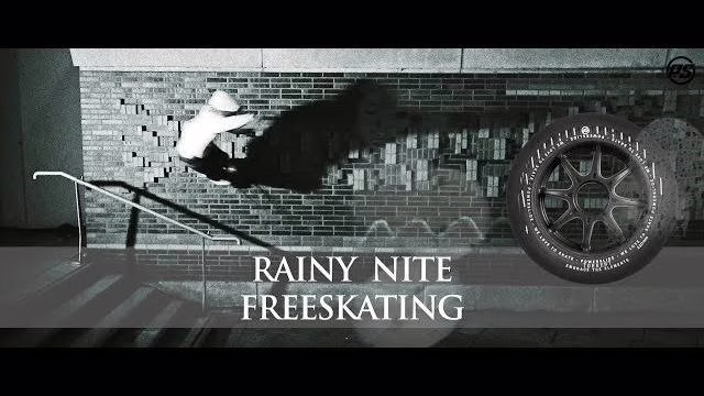 Eugen Enin teste les roues pluie de Powerslide à Hambourg (Allemagne)