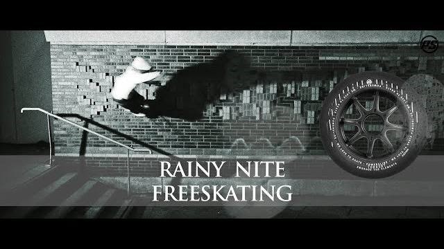 Eugen Enin teste les roues pluie de Powerslide à Hambourg (Allemagne)