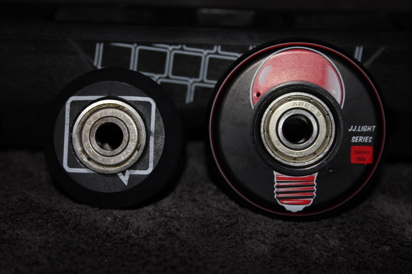Les roues et les antirockers des Valo Light JJ