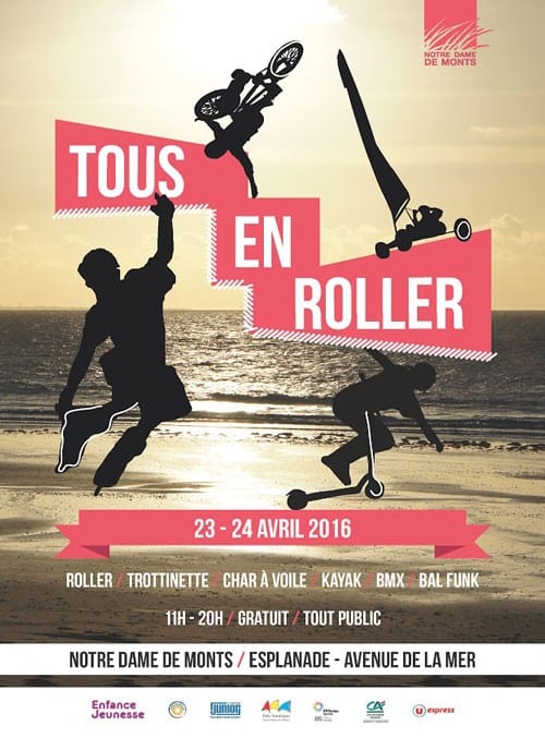 Journée Tous en roller 2016 à Notre-Dame-de-Monts (85)